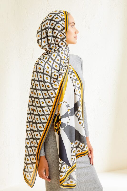 Compass the South Modal Shawl Yellow - 2