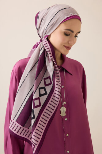 Daisy Noor Damson Cotton Floss Shawl - 3