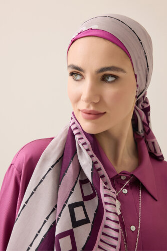 Daisy Noor Damson Cotton Floss Shawl - 5