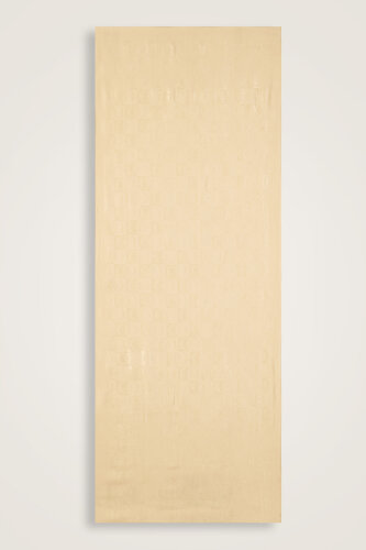 Dama Desen Limon Sarısı Pamuk İpek Şal 70x190 - 2