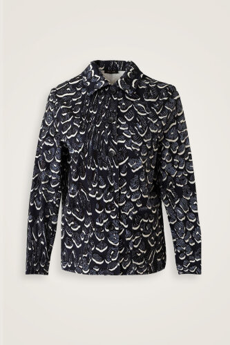 Doğunun Leoparı Lacivert Pamuk Ceket - Imannoor (1)