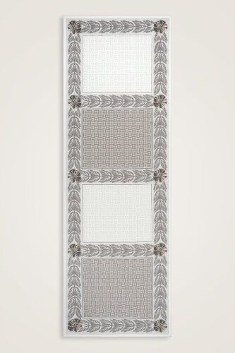 Dört Mevsim Gri Pamuk Floş Şal 70x210 - Imannoor (1)