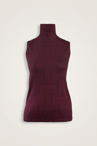 Double I Bordo Penye Kolsuz Bluz - Imannoor