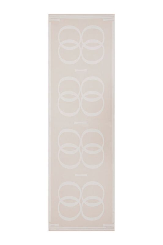 Double o Logo Shawl Beige - 1