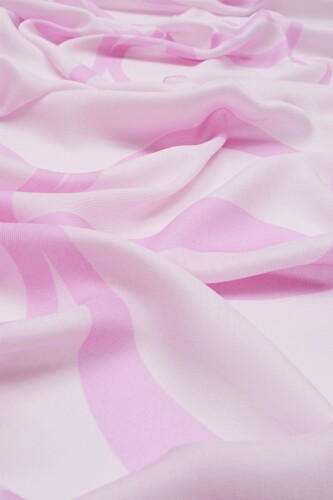 Double o Logo Shawl Pink - 2