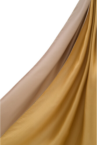 Double Sided Mulberry Silk Shawl Gold - 2