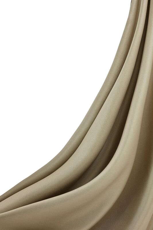 Double Sided Twill Silk Scarf Beige - 5