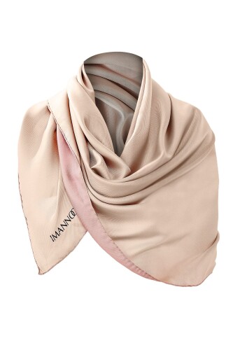 Double Sided Twill Silk Scarf Natural - 7