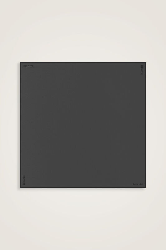 Düz Renk Antrasit Krep İpek Eşarp 110x110 - 2