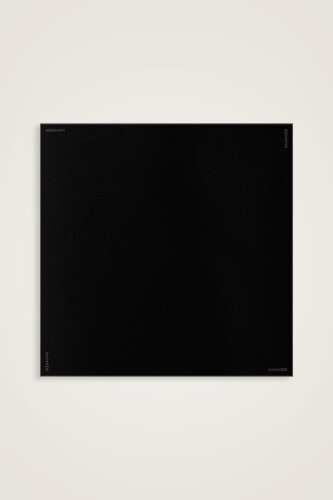 Düz Renk Siyah Krep İpek Eşarp 110x110 - Imannoor (2)