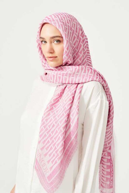Eye of Iman Silk Shawl Fuchsia - 2