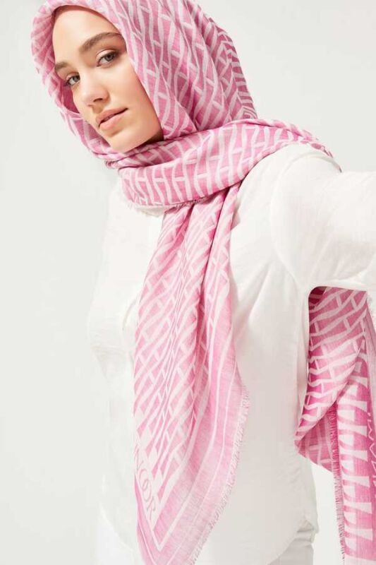 Eye of Iman Silk Shawl Fuchsia - 4