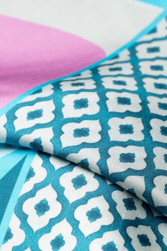 Fancy OO Scarf Turkish Blue - 3