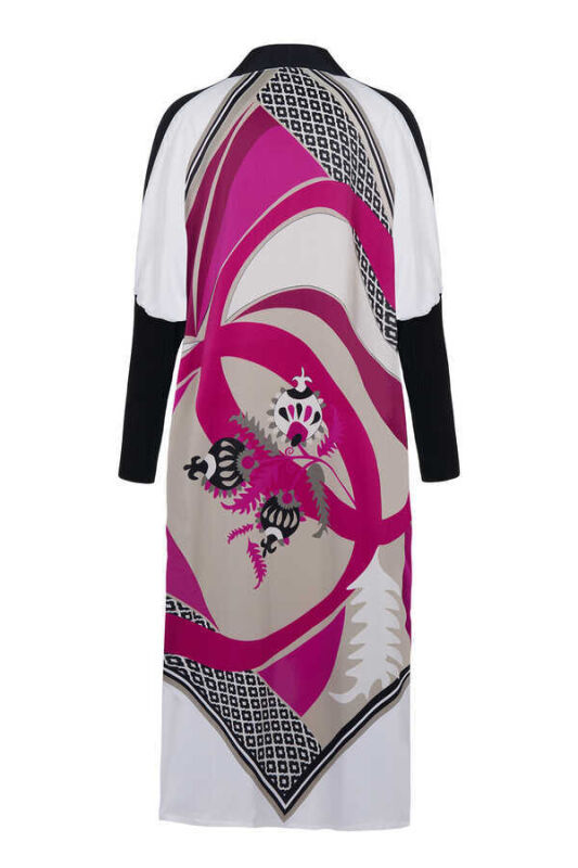 Fancy Uzun Mürdüm Kimono - 3
