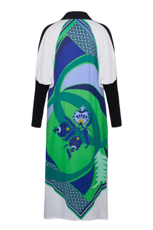 Fancy Uzun Yeşil Kimono - 3