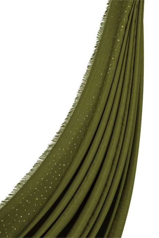 Fine Silk Solid Silk Shawl Green - 3