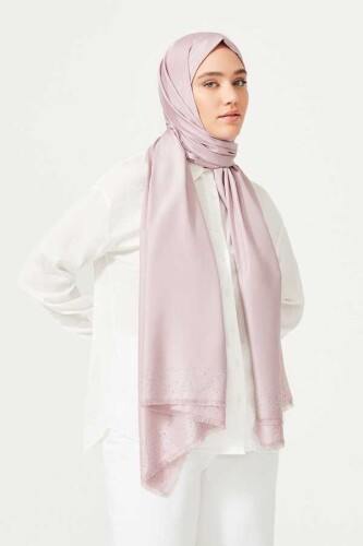 Fine Silk Solid Silk Shawl Pink - 2