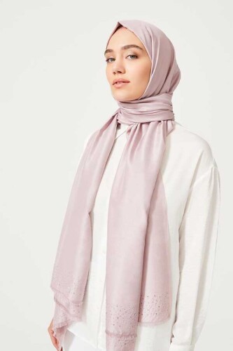 Fine Silk Solid Silk Shawl Pink - 6