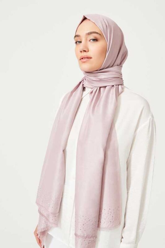 Fine Silk Solid Silk Shawl Pink - 6