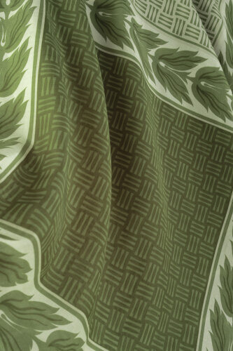 Four Seasons Green Cotton Floss Scarf - Imannoor (4)