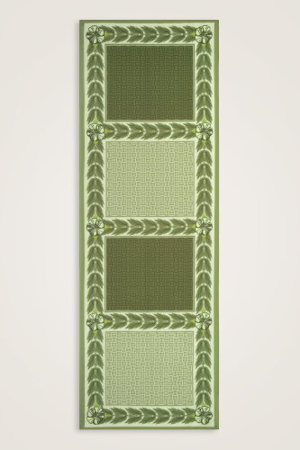 Four Seasons Green Cotton Floss Scarf - Imannoor (1)