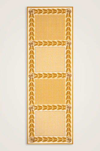 Four Seasons Mustard Cotton Floss Scarf - Imannoor (1)