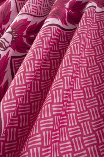 Four Seasons Pink Cotton Floss Scarf - Imannoor (4)