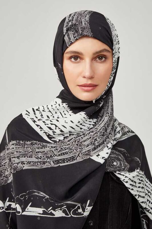 Galaksi Siyah İpek Şal - 2