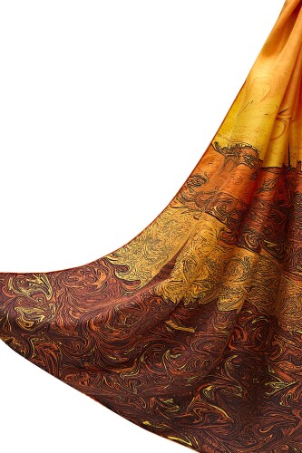 Galata Tower Twill Silk Foulard - 2