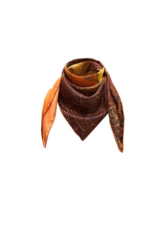 Galata Tower Twill Silk Foulard - 4