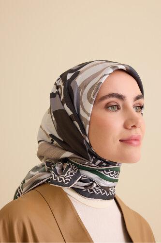 Gelincik Füme-Nefti Çift Taraflı Tivil İpek Eşarp 94x94 - Imannoor (3)