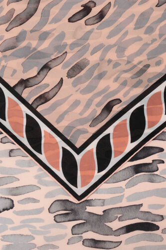 Göl Kenarı Somon Krep İpek Kaftan Şal 70x210 - Imannoor (4)