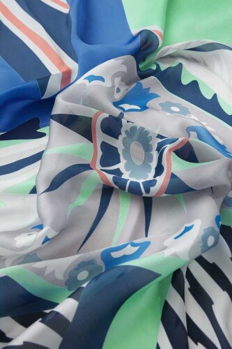 Golden OO Scarf Blue - 3