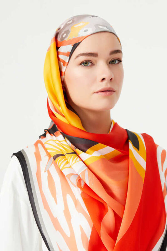Golden OO Scarf Orange - 2