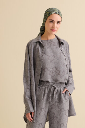 Gri Keten Jakar Atlet - Imannoor