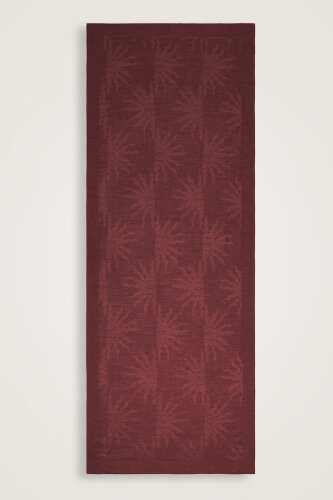 Güneş Doğarken Bordo Ferah Tencel Şal 70x200 - Imannoor (1)