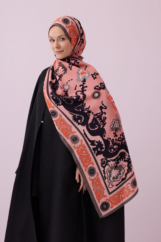 Hayat Somon Floş Viskon Şal 70x210 - 5