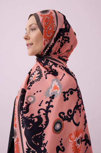 Hayat Somon Floş Viskon Şal 70x210 - 1