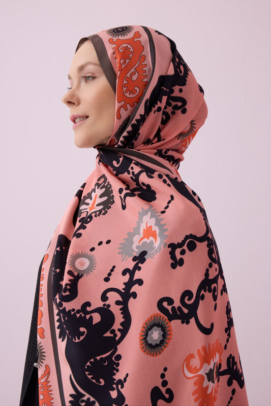 Hayat Somon Floş Viskon Şal 70x210 - 1