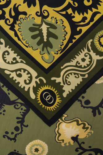 Hayat Yeşil Floş Viskon Şal 70x210 - 5