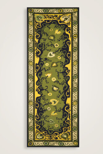 Hayat Yeşil Floş Viskon Şal 70x210 - 2