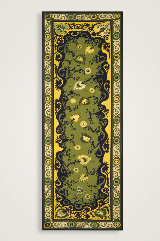 Hayat Yeşil Floş Viskon Şal 70x210 - 2