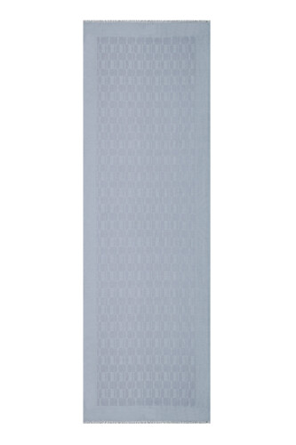 Honeycomb Monogram Cashmere Silk Shawl Grey - 1