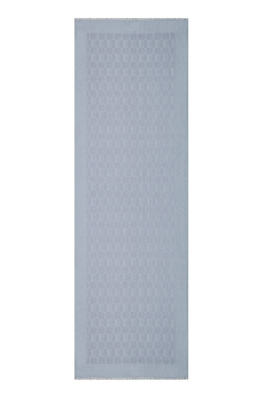 Honeycomb Monogram Cashmere Silk Shawl Grey - 1