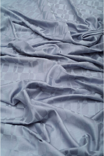 Honeycomb Monogram Cashmere Silk Shawl Grey - 3