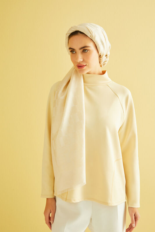 Honeycomb Monogram Cashmere Silk Shawl White - 2
