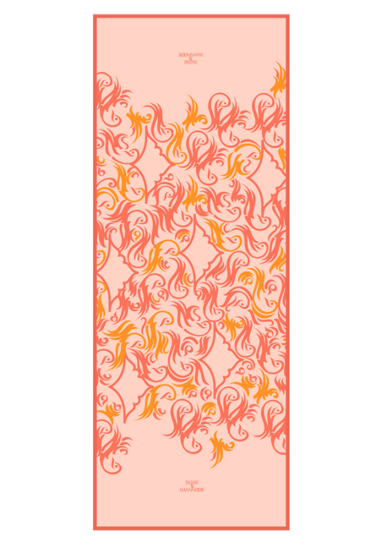 Hud Hud Silk Shawl Pink - 1
