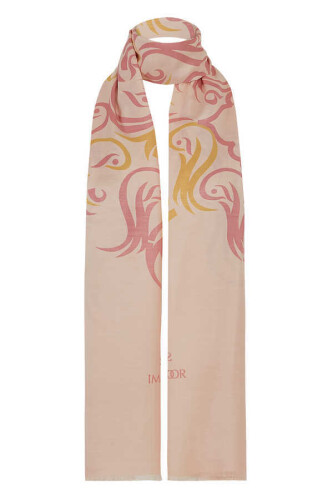 Hud Hud Silk Shawl Pink - 3