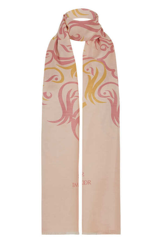 Hud Hud Silk Shawl Pink - 3
