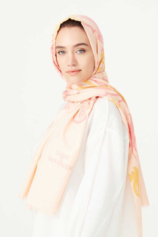 Hud Hud Silk Shawl Pink - 6